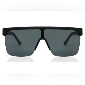 Spy HD+ Flynn 50/50 Matte Black sunglasses with HappyLens
